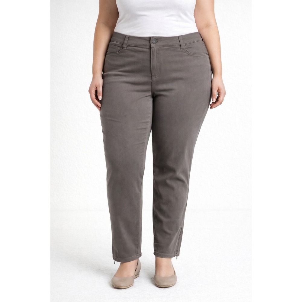 NWT Lane Bryant Ankle Skinny Genius Fit Olive Jeans Women's size 16